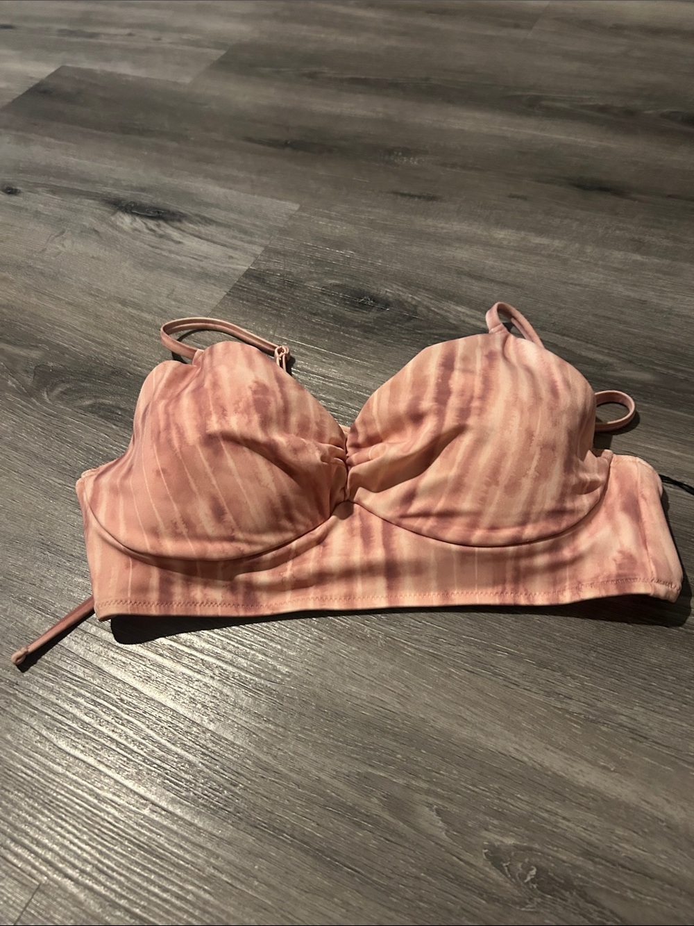 Shade & Shore Blush Pink Striped Padded